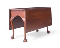 A Chippendale Carved Mahogany Drop-Leaf Dining Table, Philadelphia, PA, Circa 1780