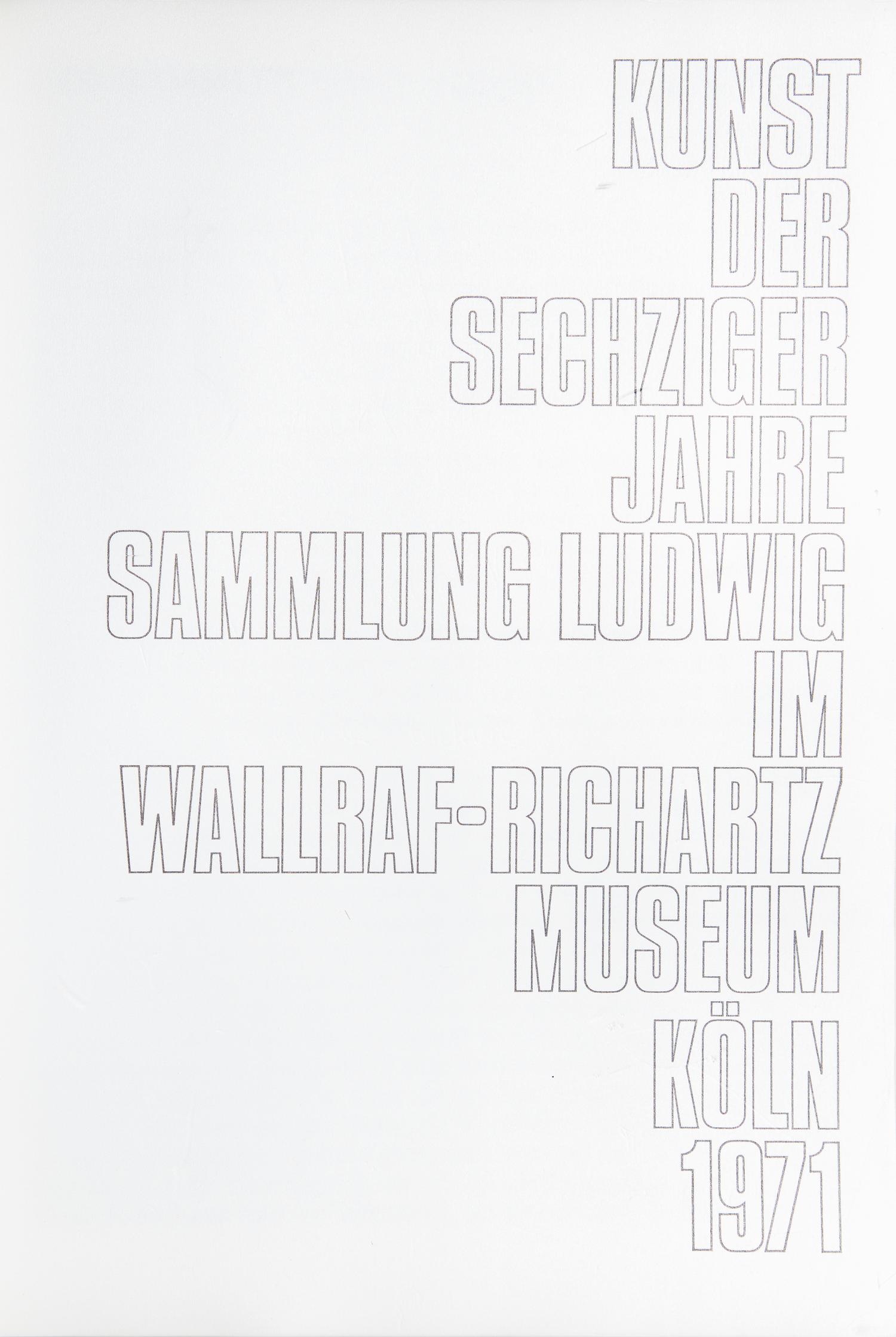 [Art] Kunst der sechziger Jahre/Art of the Sixties