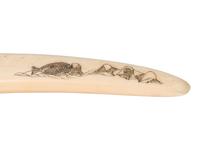 Alaskan Scrimshawed Cribbage Board