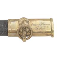 US Model 1852 Naval Officers Sword by Clauberg, Inscribed to Denny Hayes USN