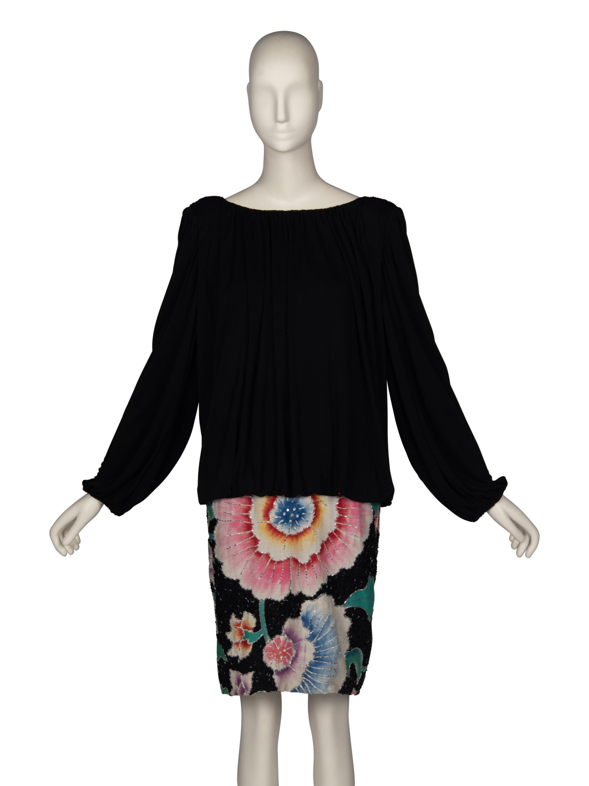 Bob Mackie Dress with Beaded Floral Detail