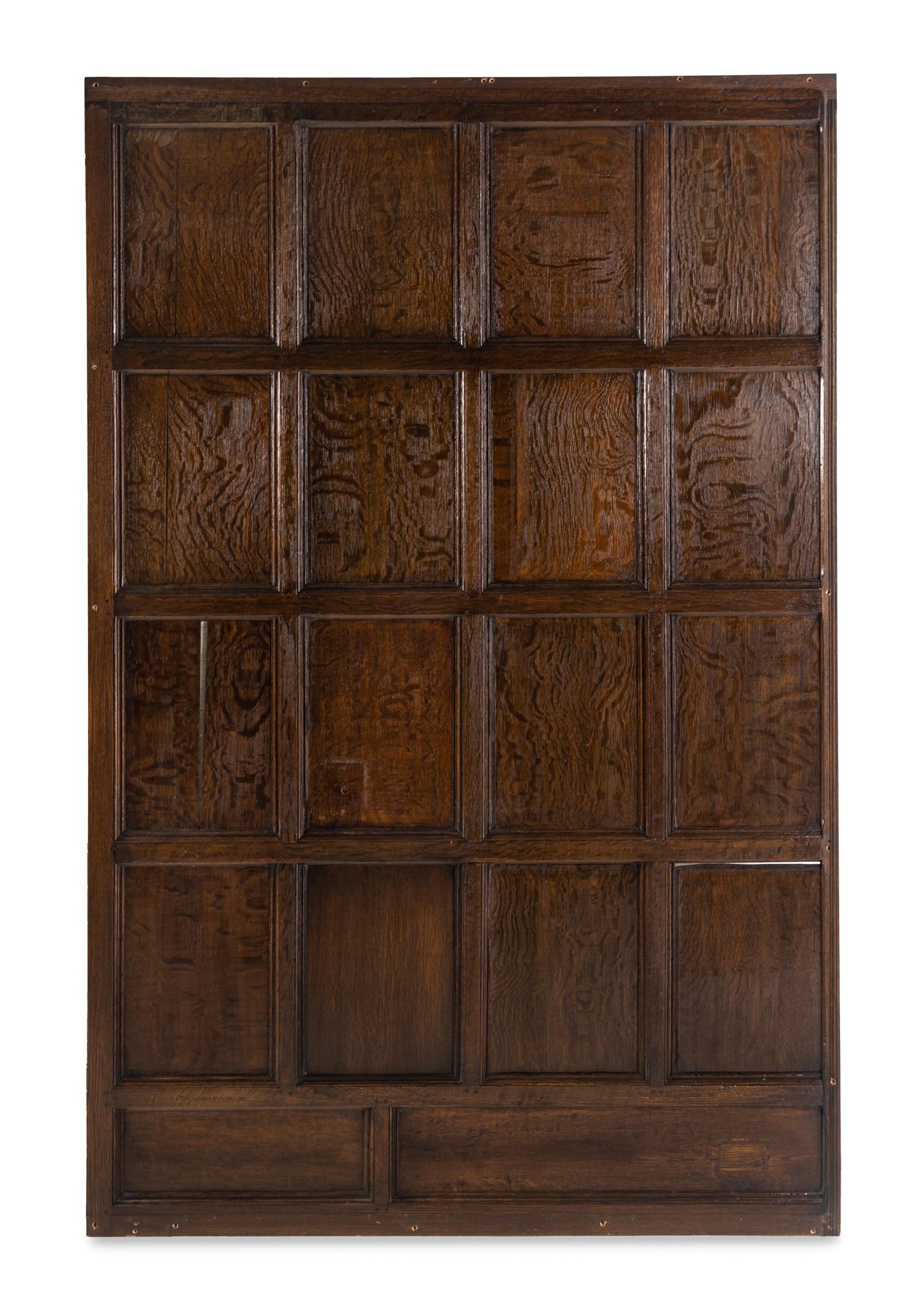 A Group of Elizabethan Oak Room Panels from Whitehall, Shrewsbury