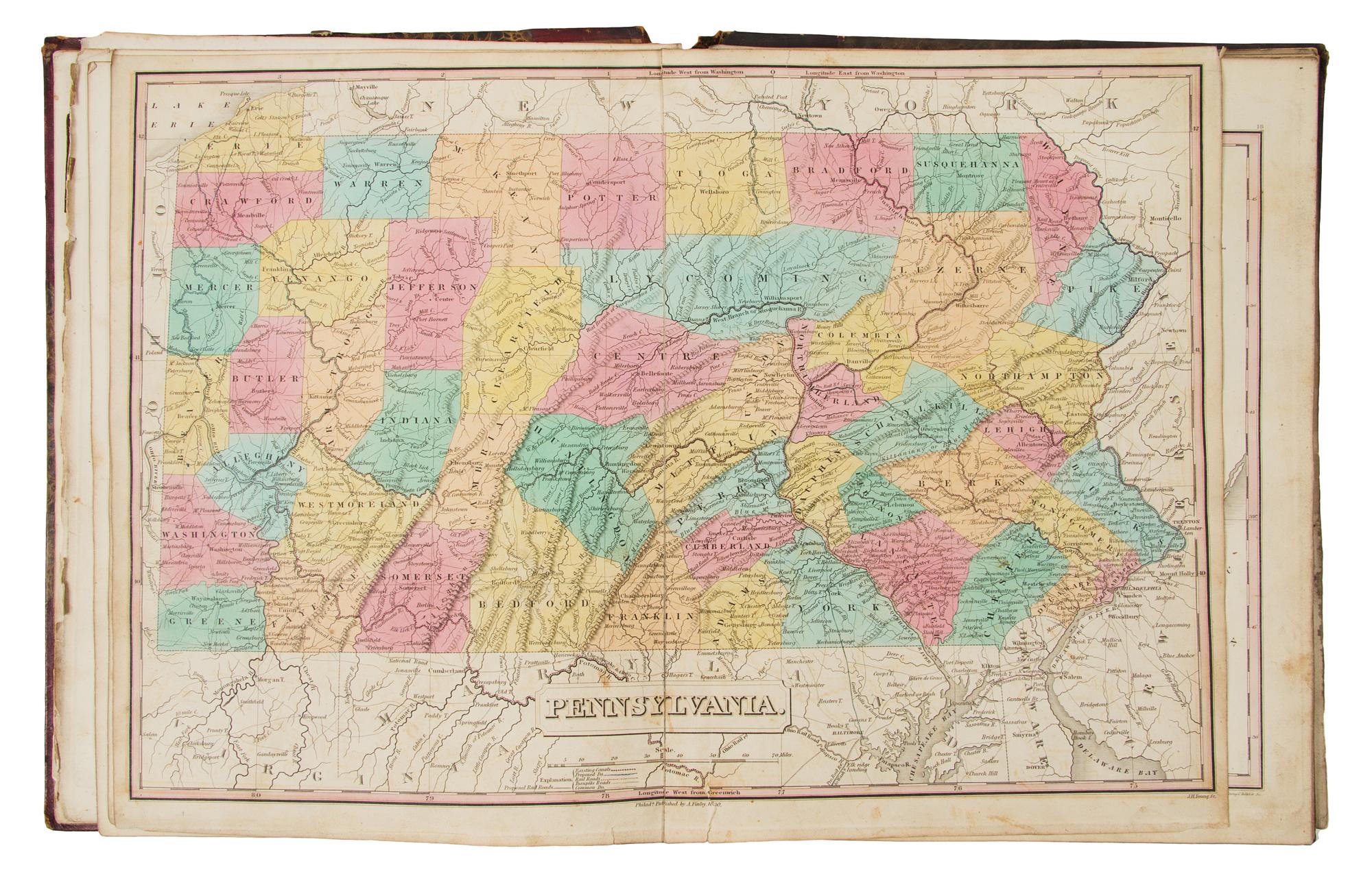 FINLEY, Anthony (ca 1790-1840). A New General Atlas. Philadelphia: Anthony Finley, 1830.