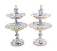 A Pair of Meissen Porcelain Tazze