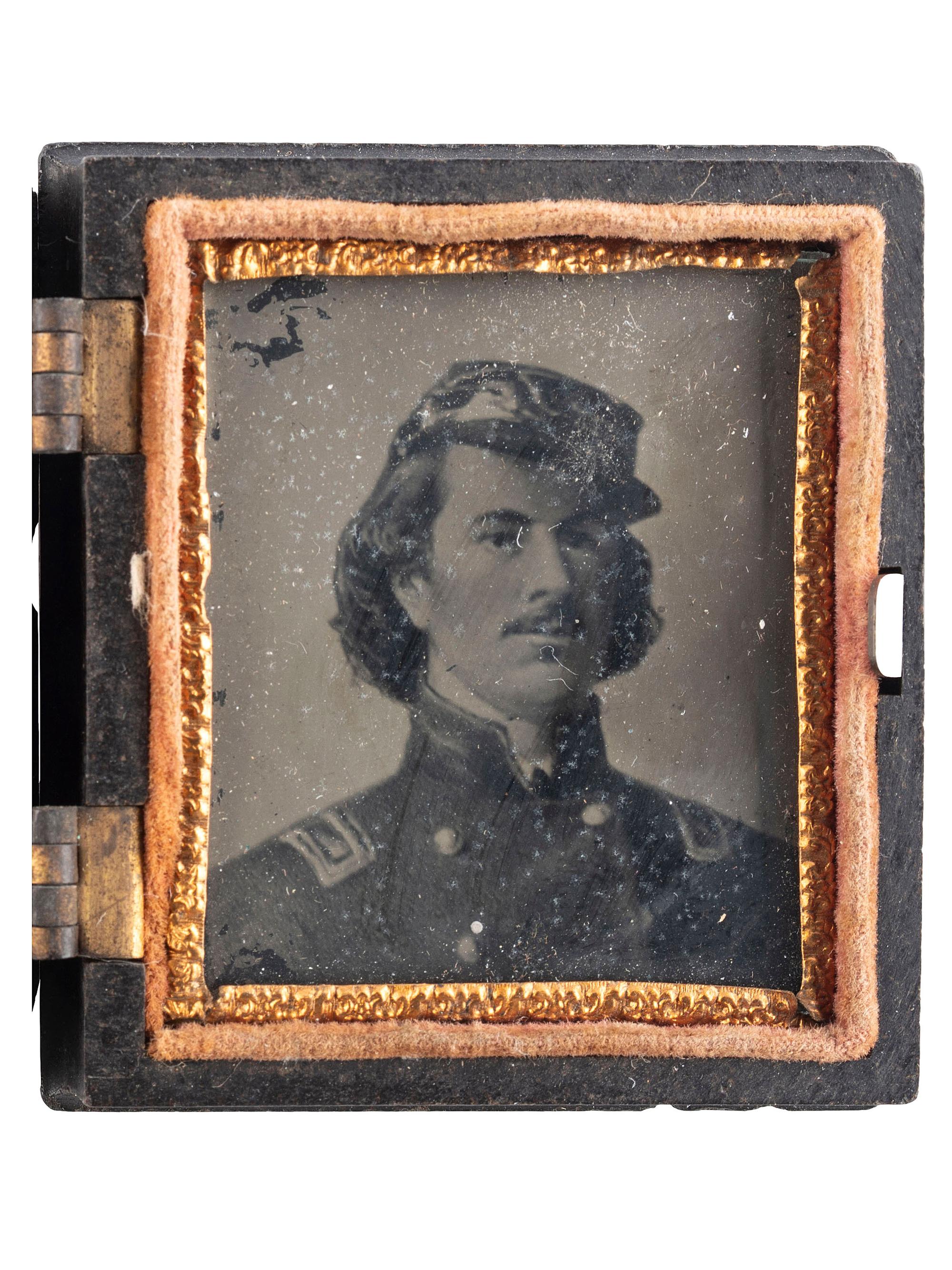 [CIVIL WAR]. A group of 3 items involving Colonel Elmer Ellsworth, highlighted by gem tintype.