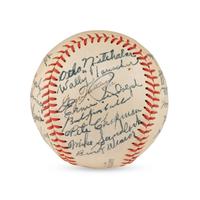 A 1944 St. Paul Saints Team Signed Autograph Baseball (JSA Letter of Authenticity)