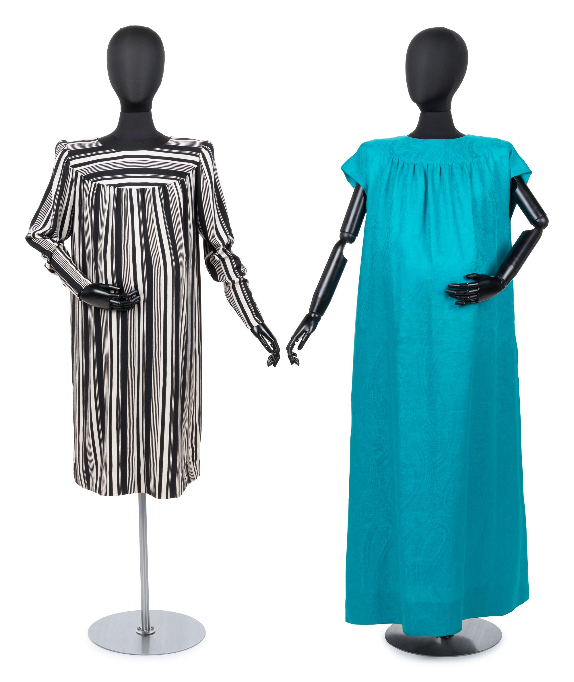 Two Givenchy Haute Couture Maternity Dresses, c.1984