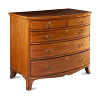 An Edwardian Satinwood-Banded Mahogany Chest of Drawers