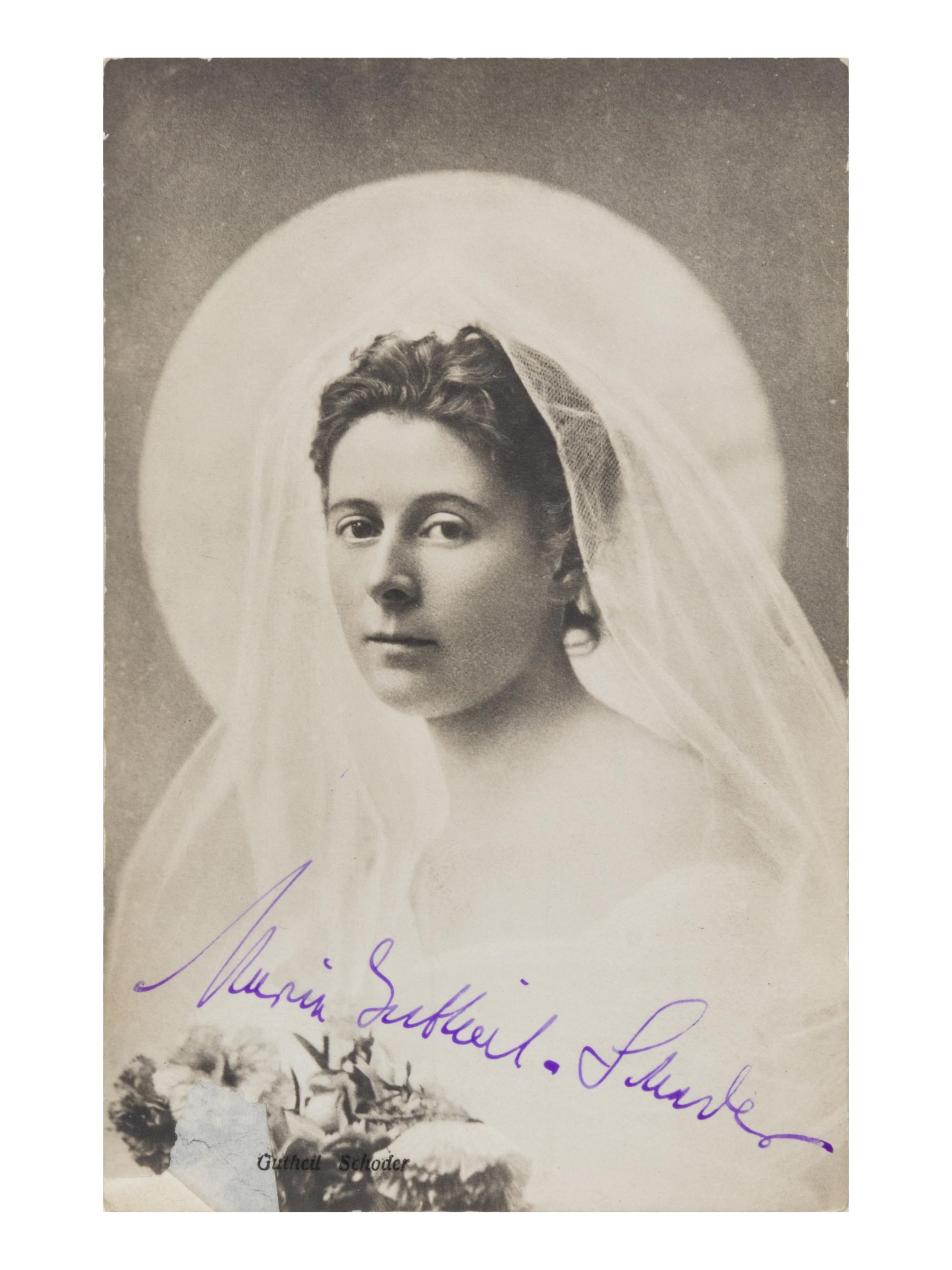 [19TH AND 20TH-CENTURY OPERA SINGERS]. A group of 8 photographs, cabinet photographs, or photographic postcards of opera singers from the 1890s-1900s, most signed, comprising images of: