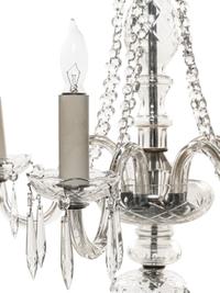 A Georgian Style Cut Glass Six-Light Chandelier