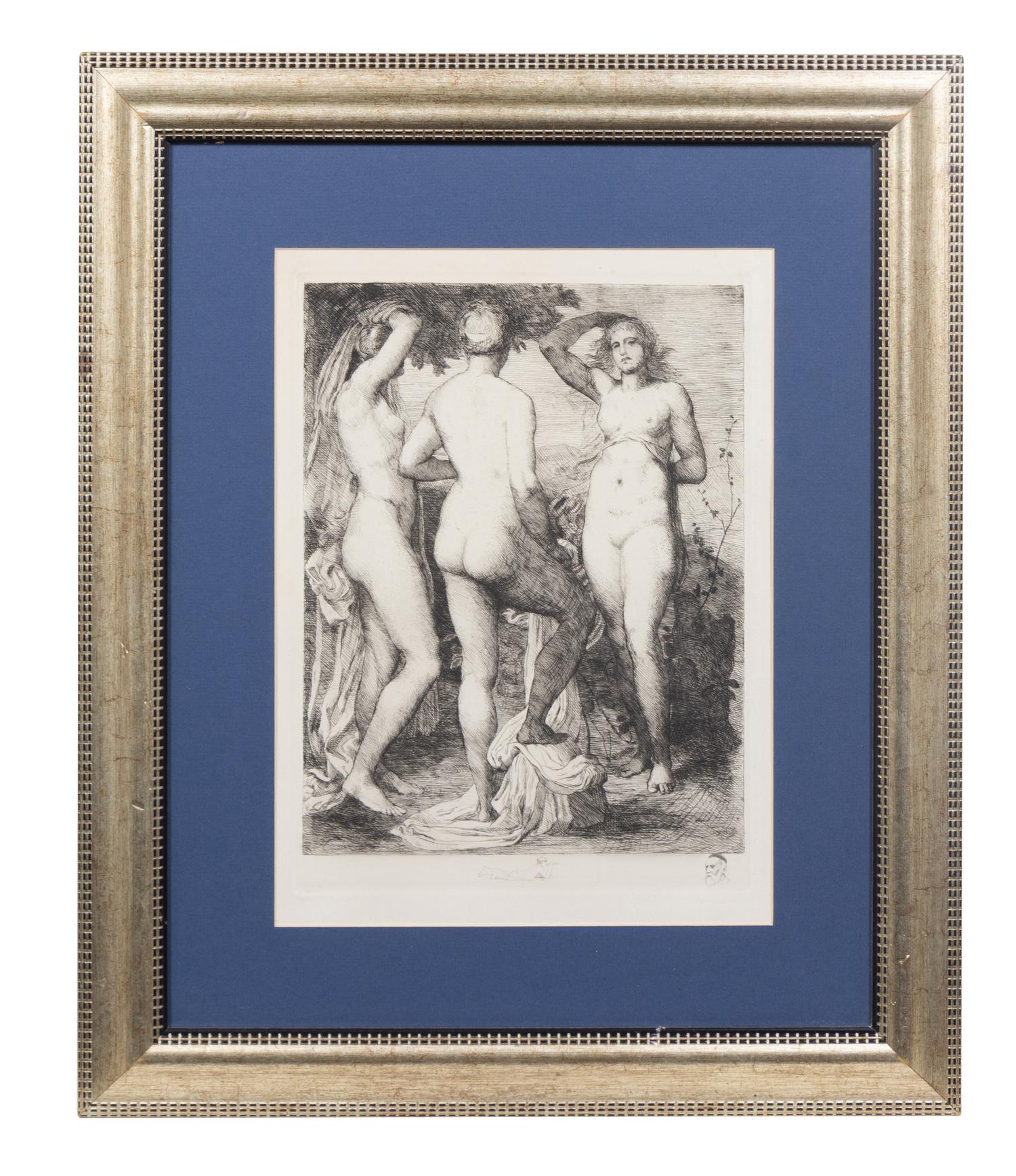 Artist Unknown (20th century) The Three Graces etching…