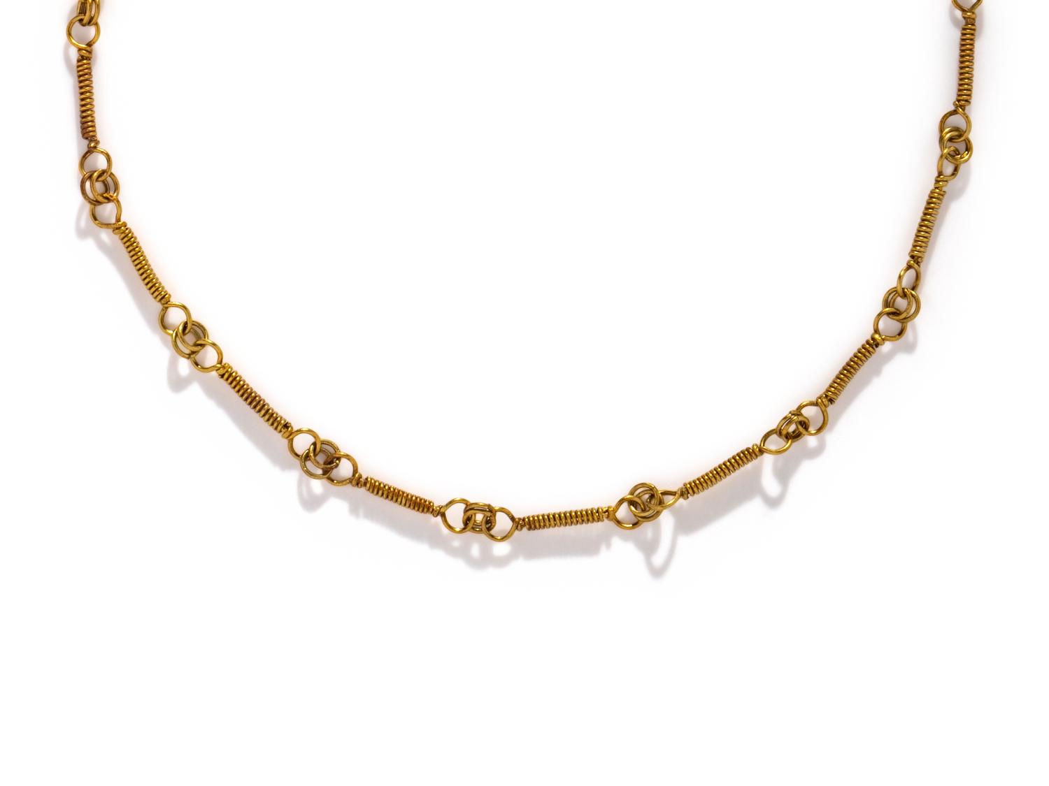A Byzantine Gold Necklace