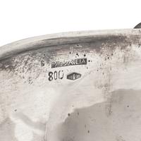 An Italian Silver Grotto Style Shell-Form Bonbon Dish