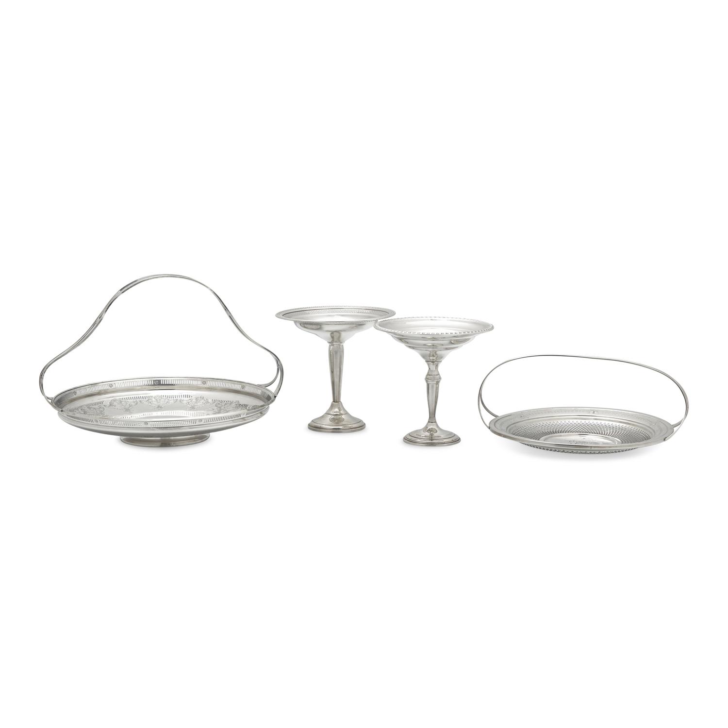 Four Assorted Sterling Silver Table Items