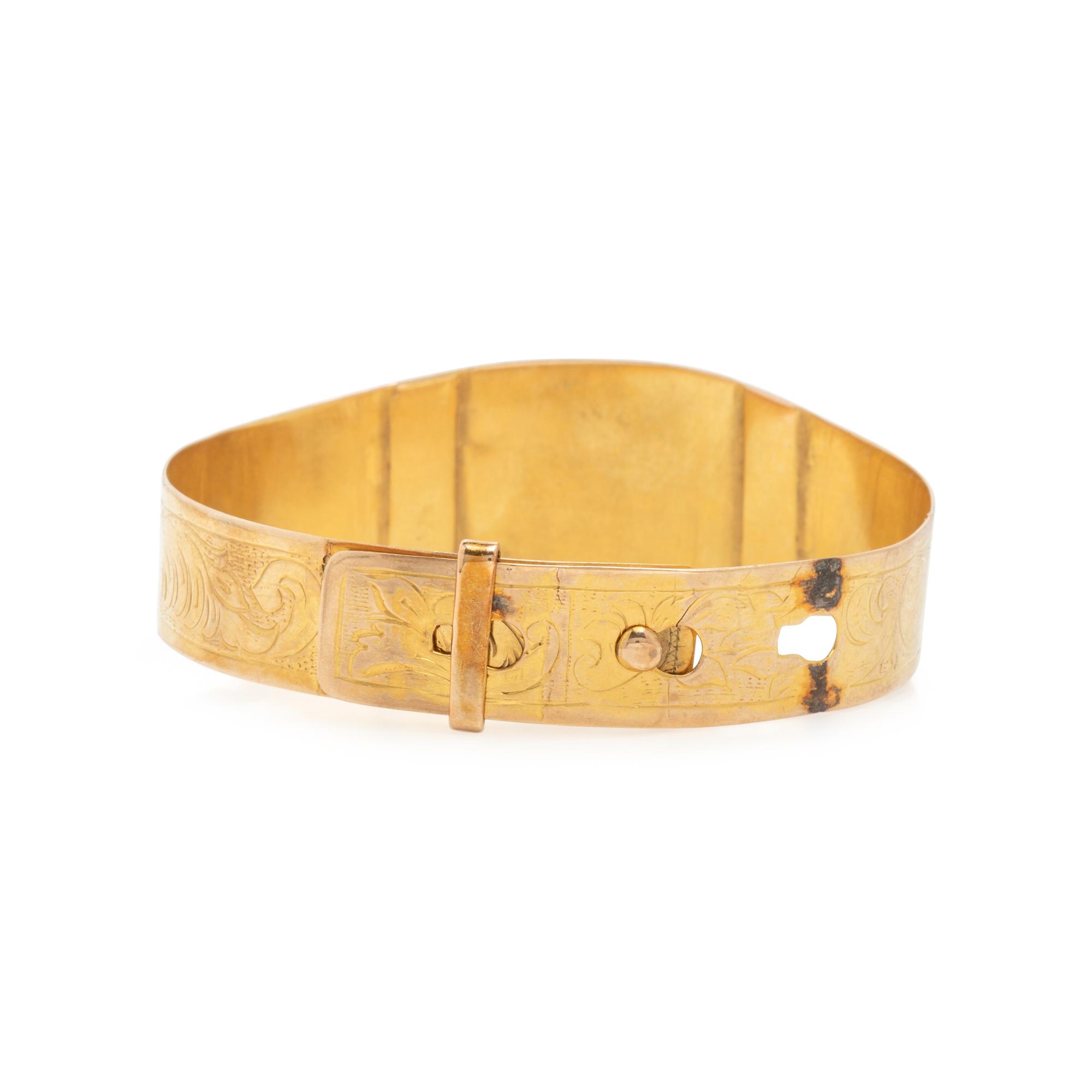 Two Yellow Gold 'Doris' Bangle Bracelets