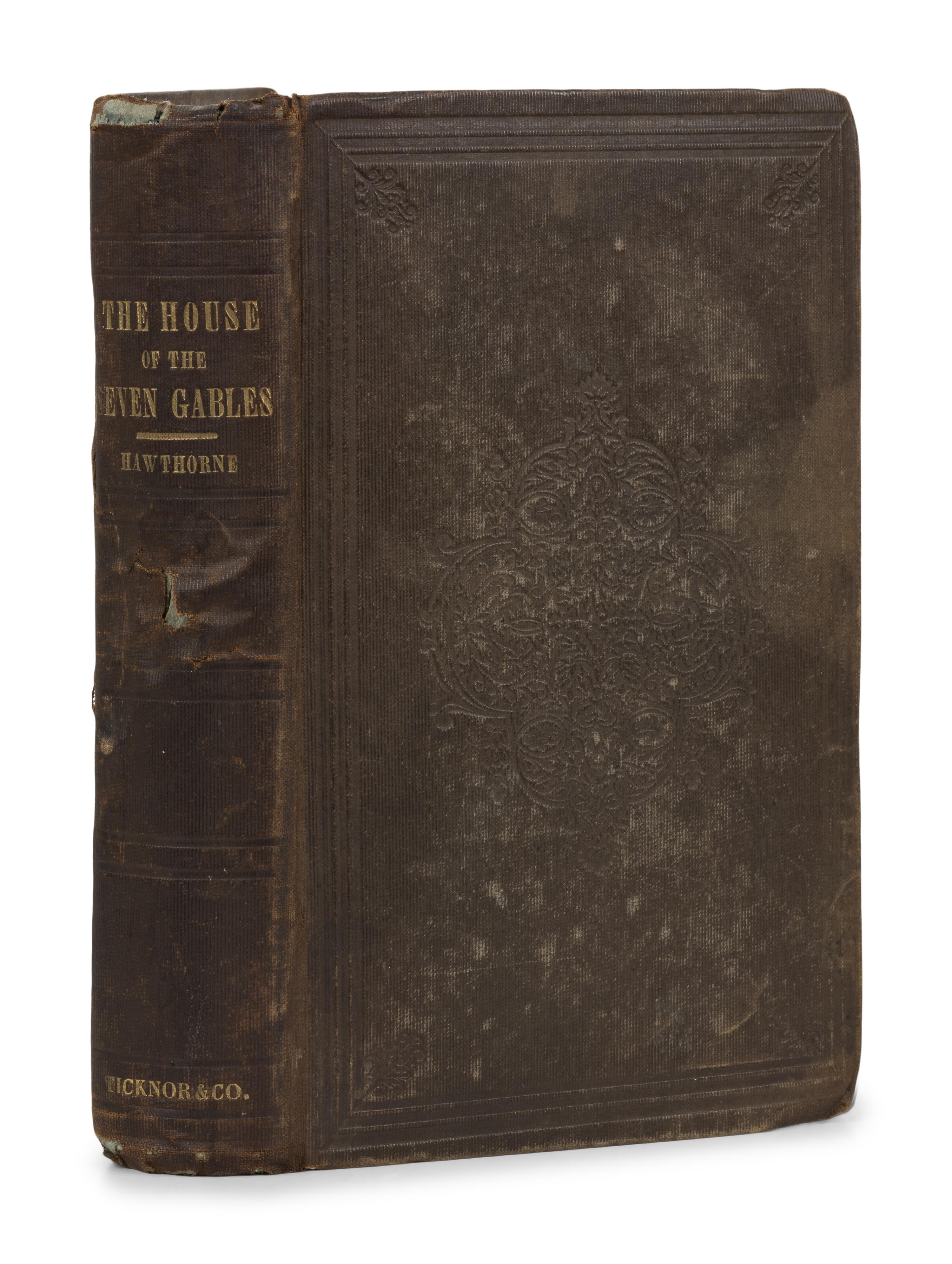 HAWTHORNE, Nathaniel (1804-1864). The House of the Seven Gables . Boston: Ticknor, Reed and Fields, 1851.