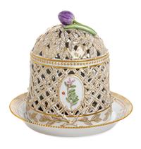 A Royal Copenhagen Flora Danica Ice Dome with Stand Height 10 1/2 inches. — 20TH CENTURY