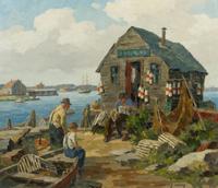 James Jeffrey Grant, (American, 1883-1960), Lobster Traps