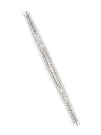 PLATINUM AND DIAMOND BRACELET
