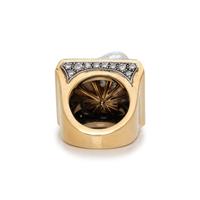 DAVID WEBB, BAROQUE CULTURED PEARL AND DIAMOND RING