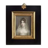 Mrs. Anne Mee (English, circa 1760-1851) Portrait miniature of Decima Cecelia Shubrick Heyward (1796-1867) of