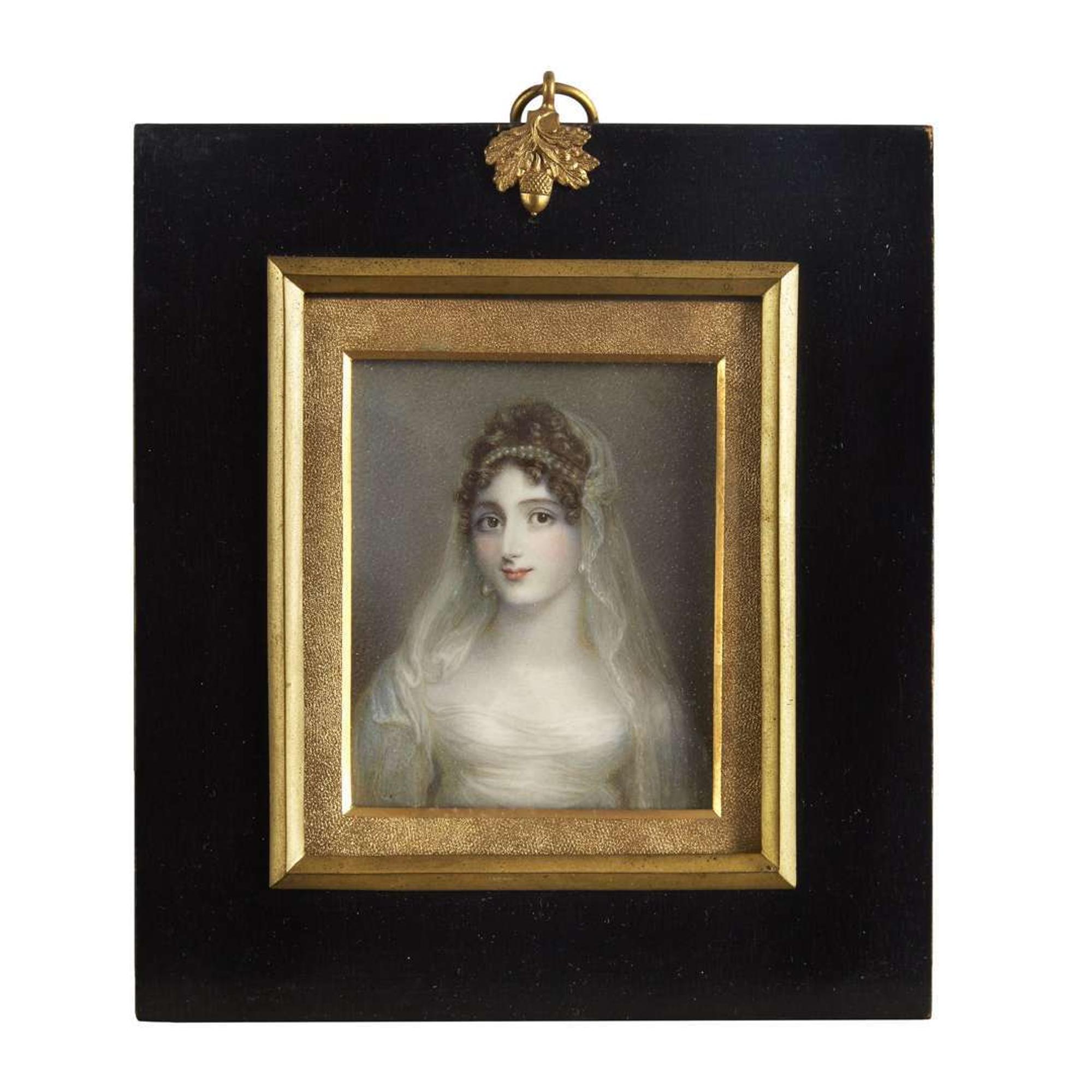 Mrs. Anne Mee (English, circa 1760-1851) Portrait miniature of Decima Cecelia Shubrick Heyward (1796-1867) of