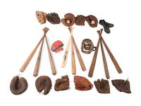 A Large Collection of Vintage Sports Equipment Including Signed Autograph Items,