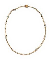 MULTIGEM AND CULTURED PEARL NECKLACE