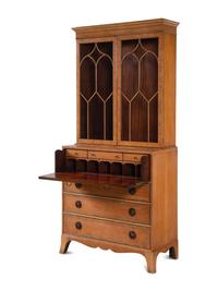 A Baker Georgian Style Secretary Bookcase