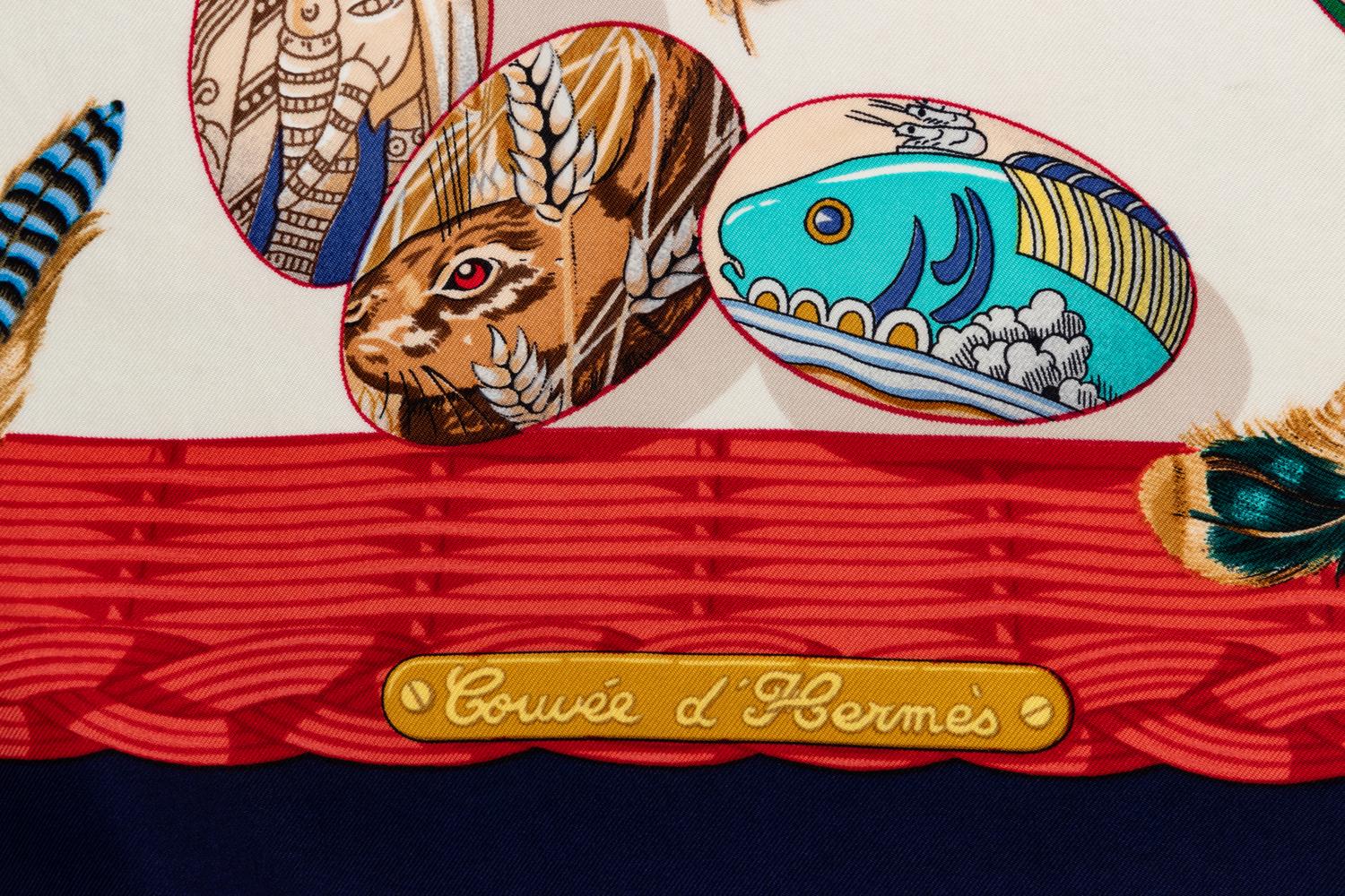 Two Hermès 90cm Silk Scarf, Carré