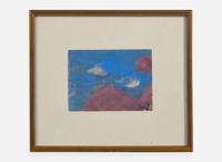 T'ang Haywen (Chinese/French 1927-1991), Red Mountain 曾海文（旅法華裔1927-1991）紅山