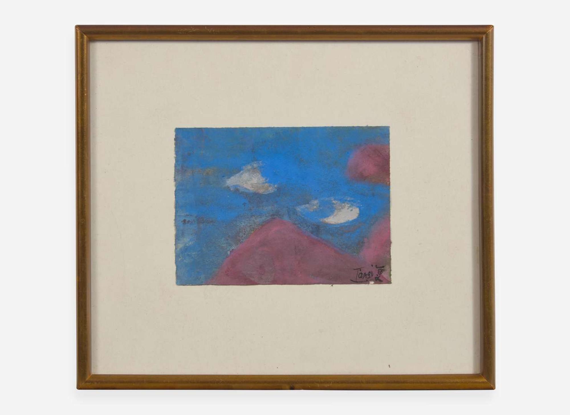T'ang Haywen (Chinese/French 1927-1991), Red Mountain 曾海文（旅法華裔1927-1991）紅山