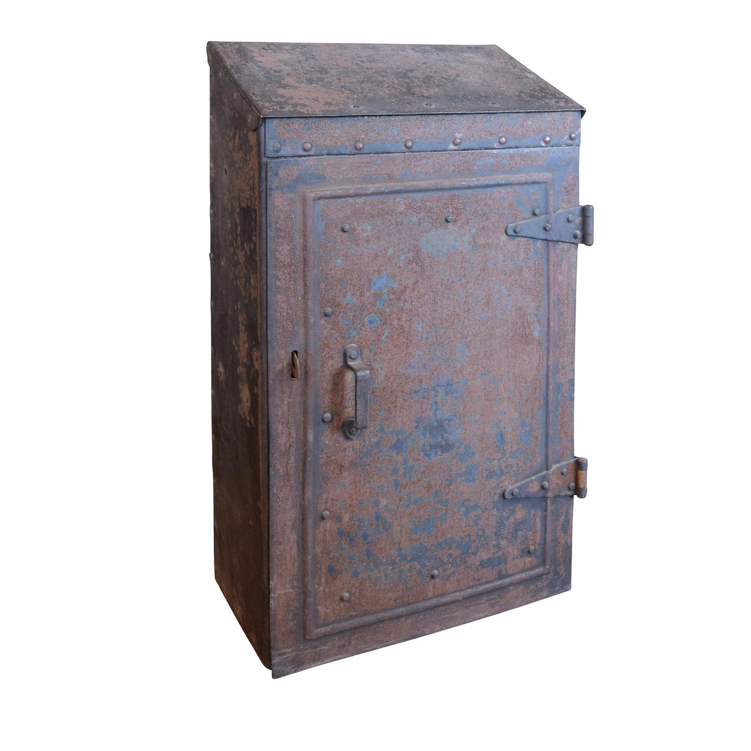 A Metal Industrial Cabinet 20.5" W x 11" D x 36" H — United States, 20th Century