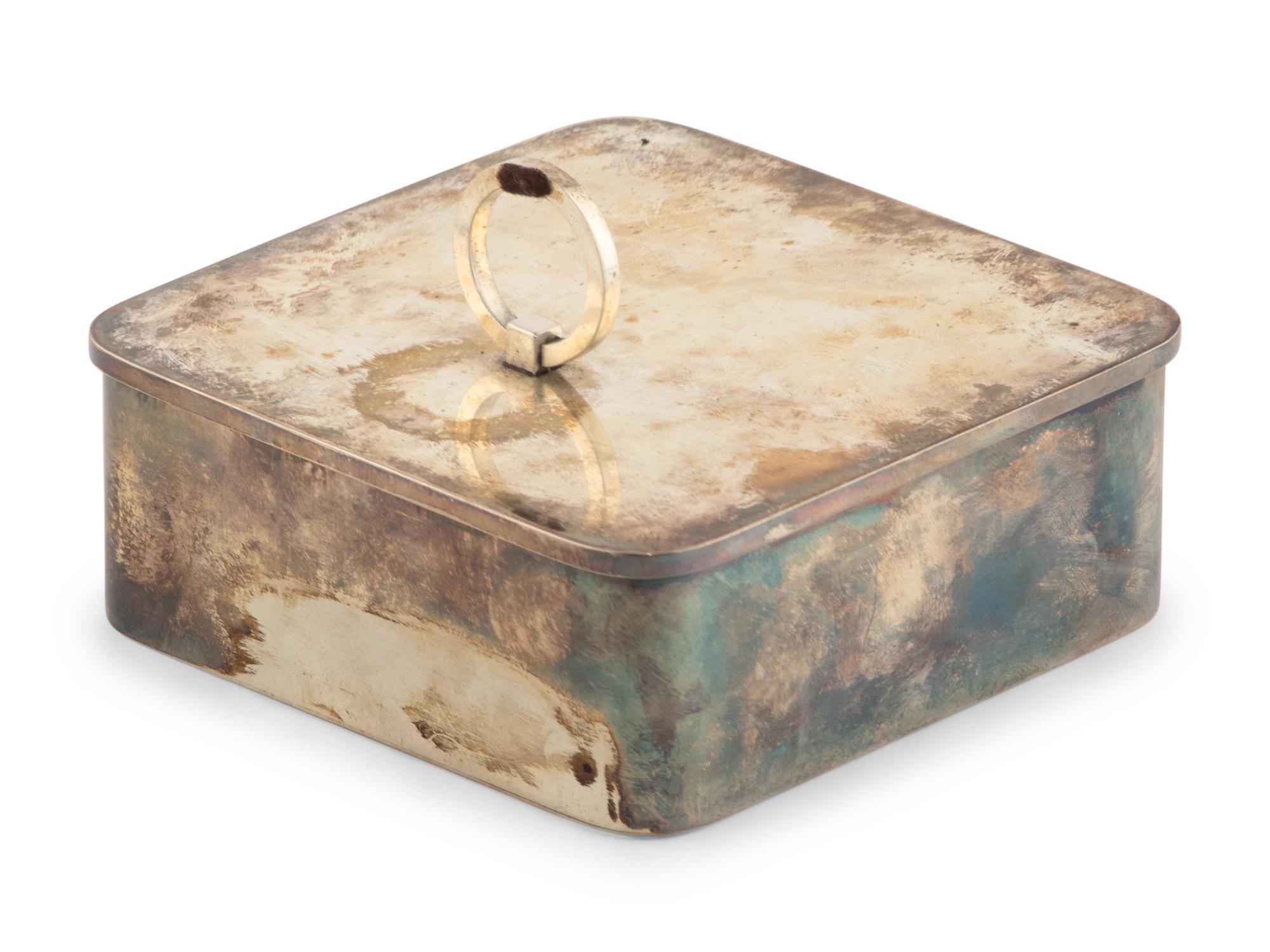 A Sigvard Bernadotte for Georg Jensen Silver Cigarette Box
