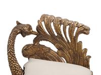 An Italian Giltwood "Grotto" Style Ostrich Chair