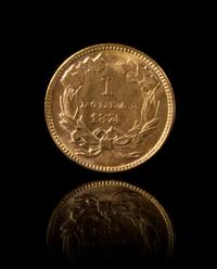 A United States 1874 Indian Princess: Type 3 $1 Gold Coin