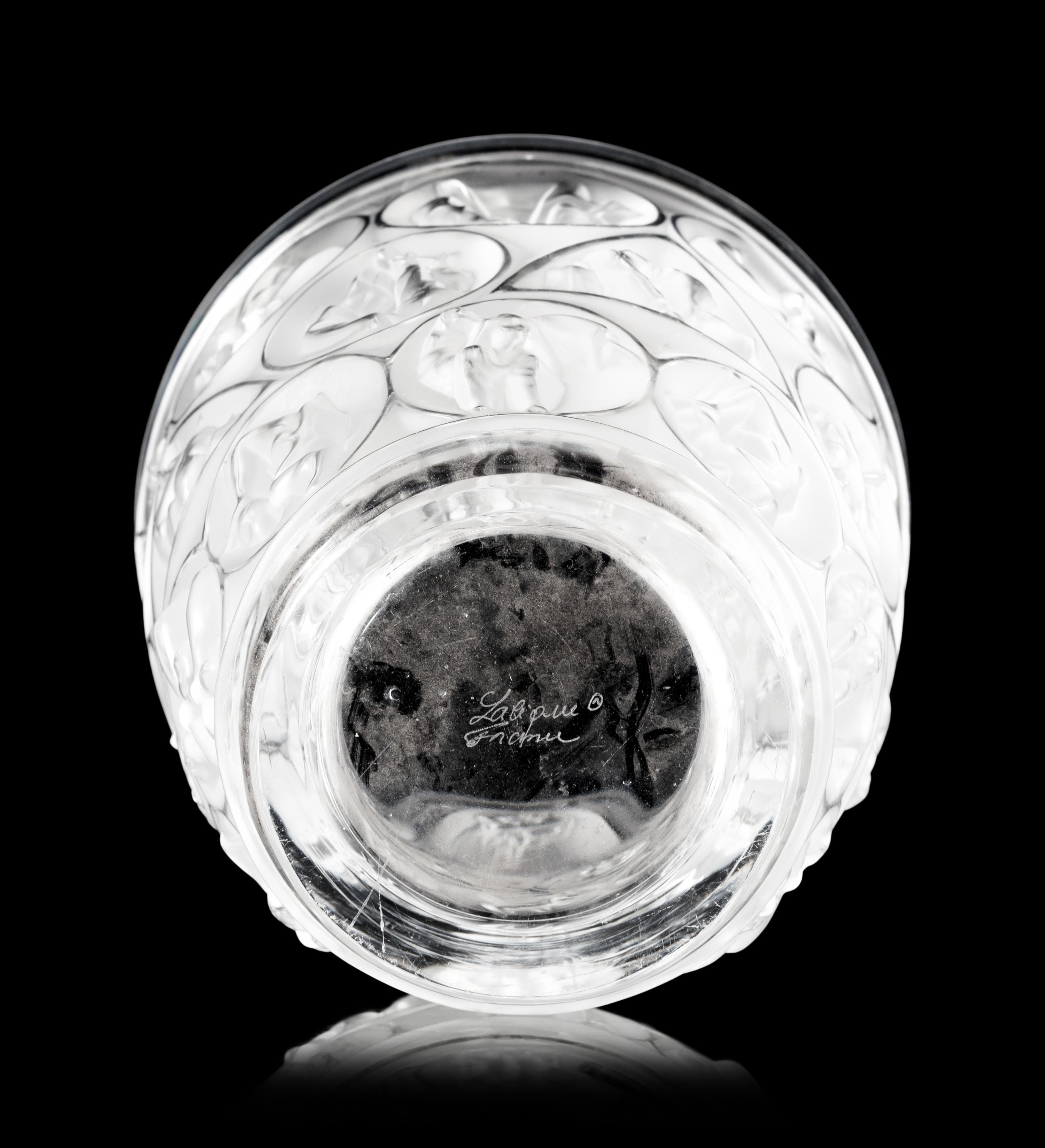A Lalique Acrobates Vase