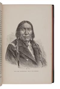 DODGE, Richard Irving (1827-1895). The Hunting Grounds of the Great West. A Description of the Plains, Game, and Indians of the Great North American Desert. Introduction by William Blackmore. London: Chatto & Windus, 1877.