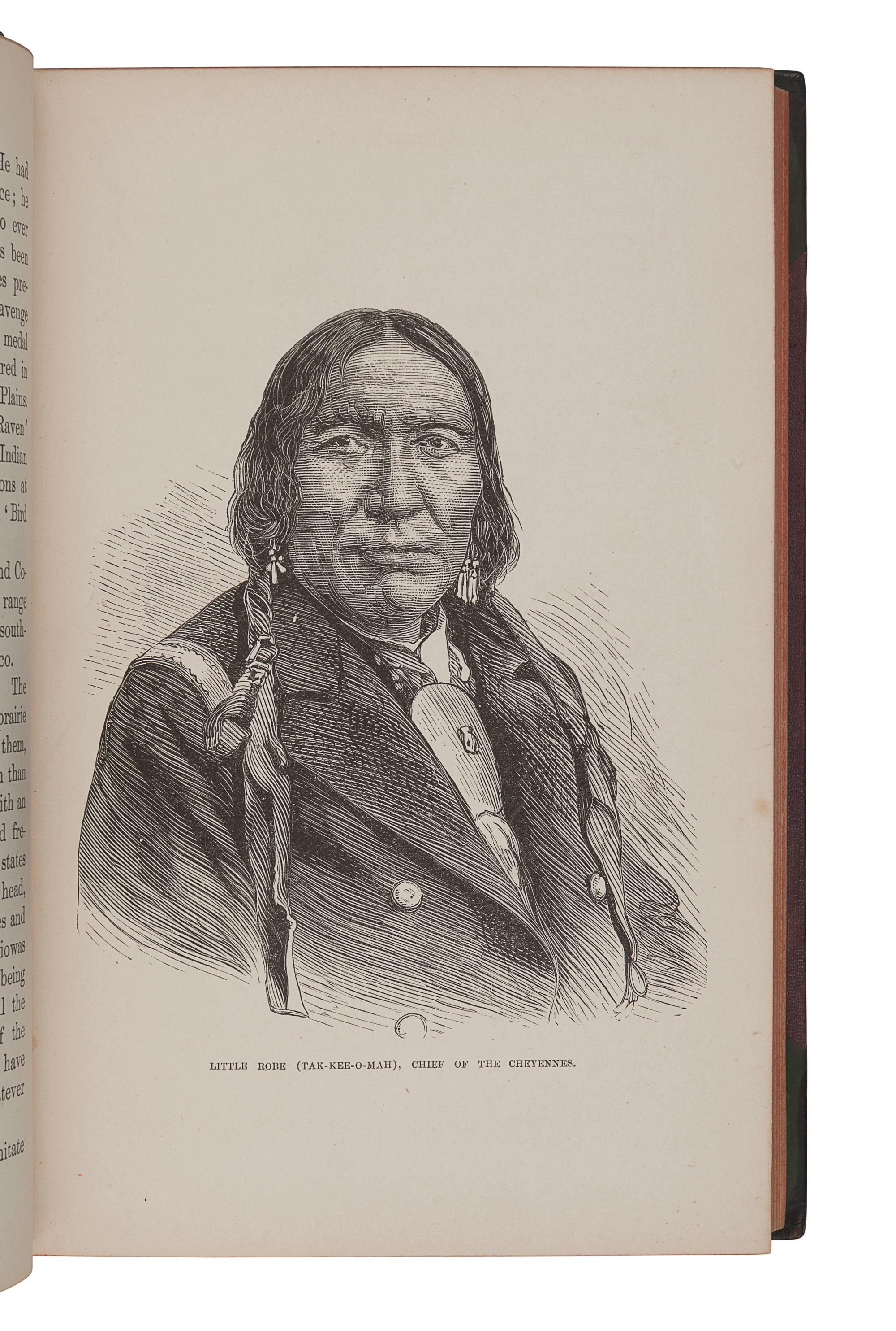 DODGE, Richard Irving (1827-1895). The Hunting Grounds of the Great West. A Description of the Plains, Game, and Indians of the Great North American Desert. Introduction by William Blackmore. London: Chatto & Windus, 1877.