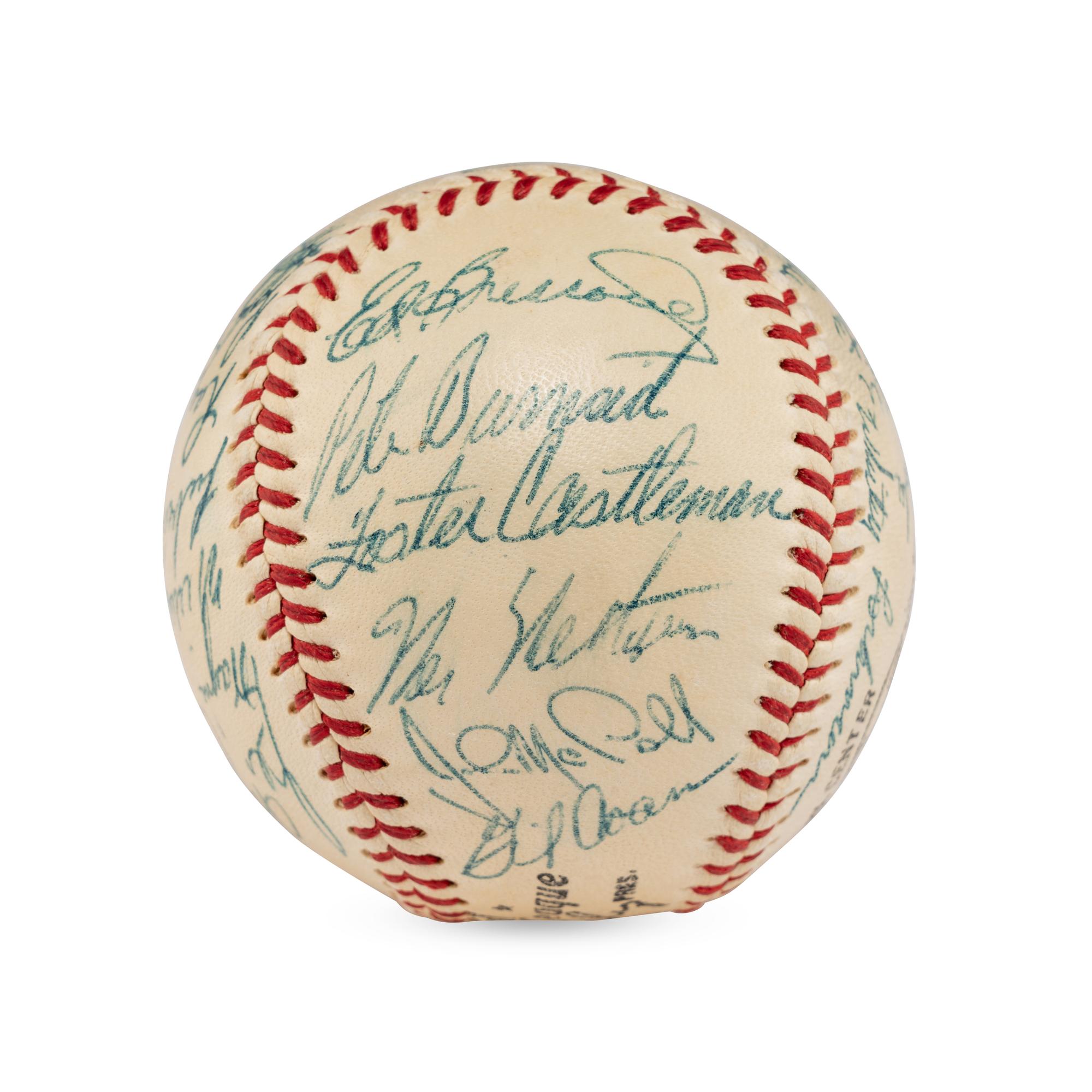 A 1956 New York Giants Team Signed Autograph Baseball Featuring Willie Mays (JSA Letter of Authenticity),