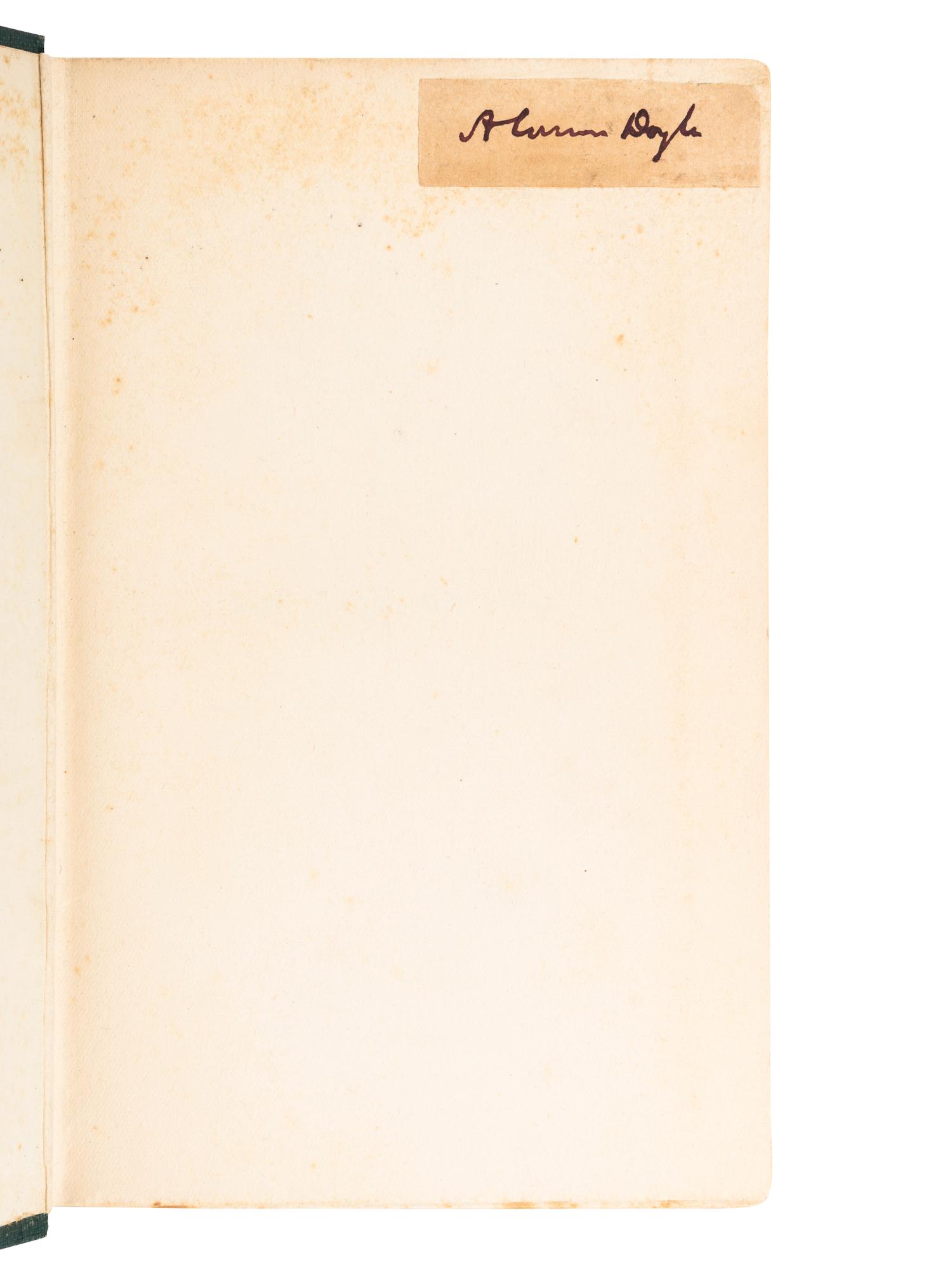 DOYLE, Arthur Conan, Sir (1859-1930). Land of Mist . London: Hutchinson & Co., [1926].