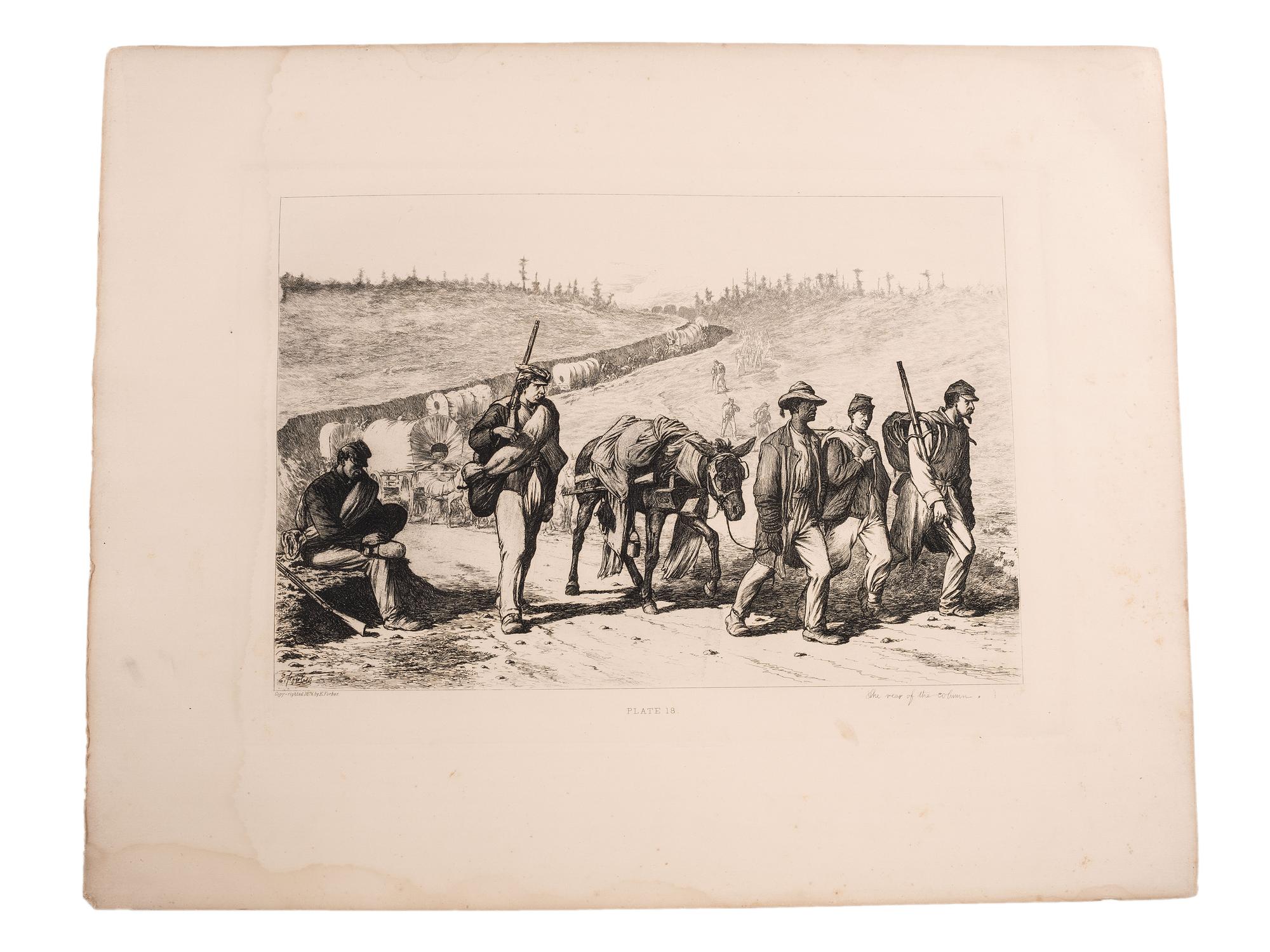 [CIVIL WAR - ART]. FORBES, Edwin (1839-1895). Life Studies of the Great Army. New York, [1876].