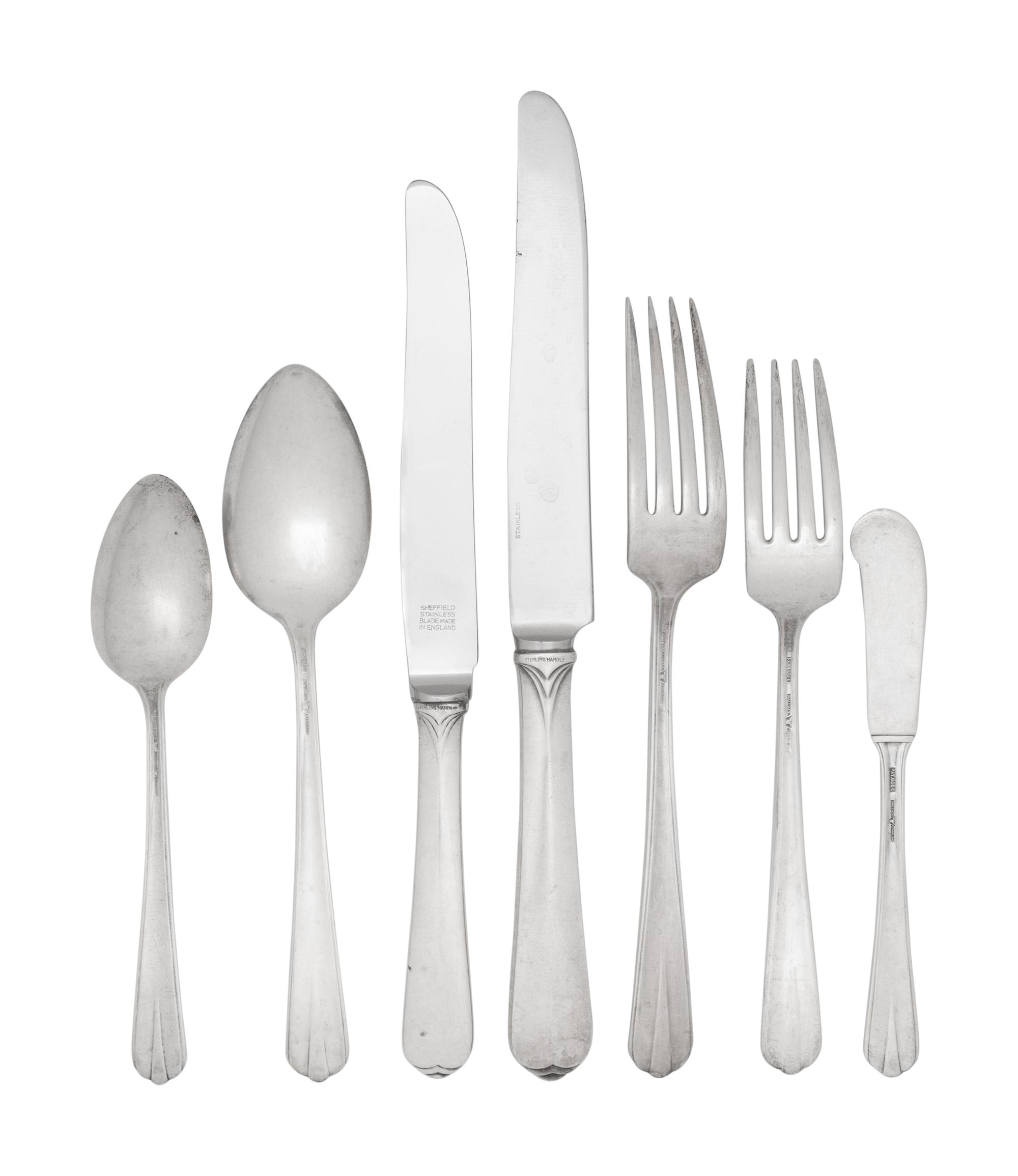 An American Silver Flatware Service