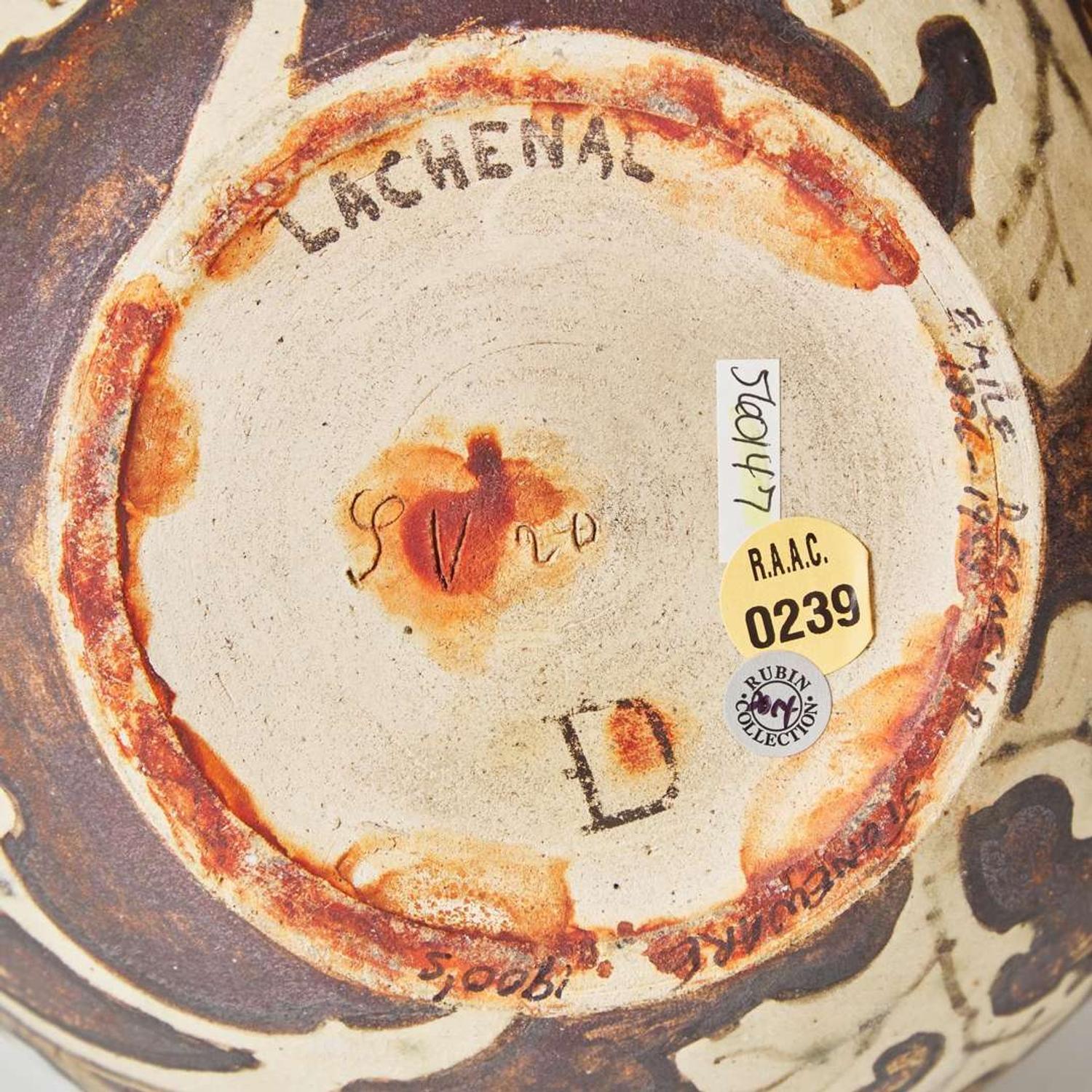 A French glazed stoneware vase Émile Decoeur (French, 1876-1953) and Edmond Lachenal (French, 1855-1948), France, early 20th century