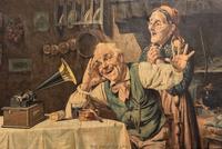 An Edison Phonograph Advertising Lithograph