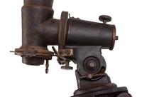 H.G. Fitz 4 1/8 inch telescope and tripod. Length of body tube 53 in. 19th century.