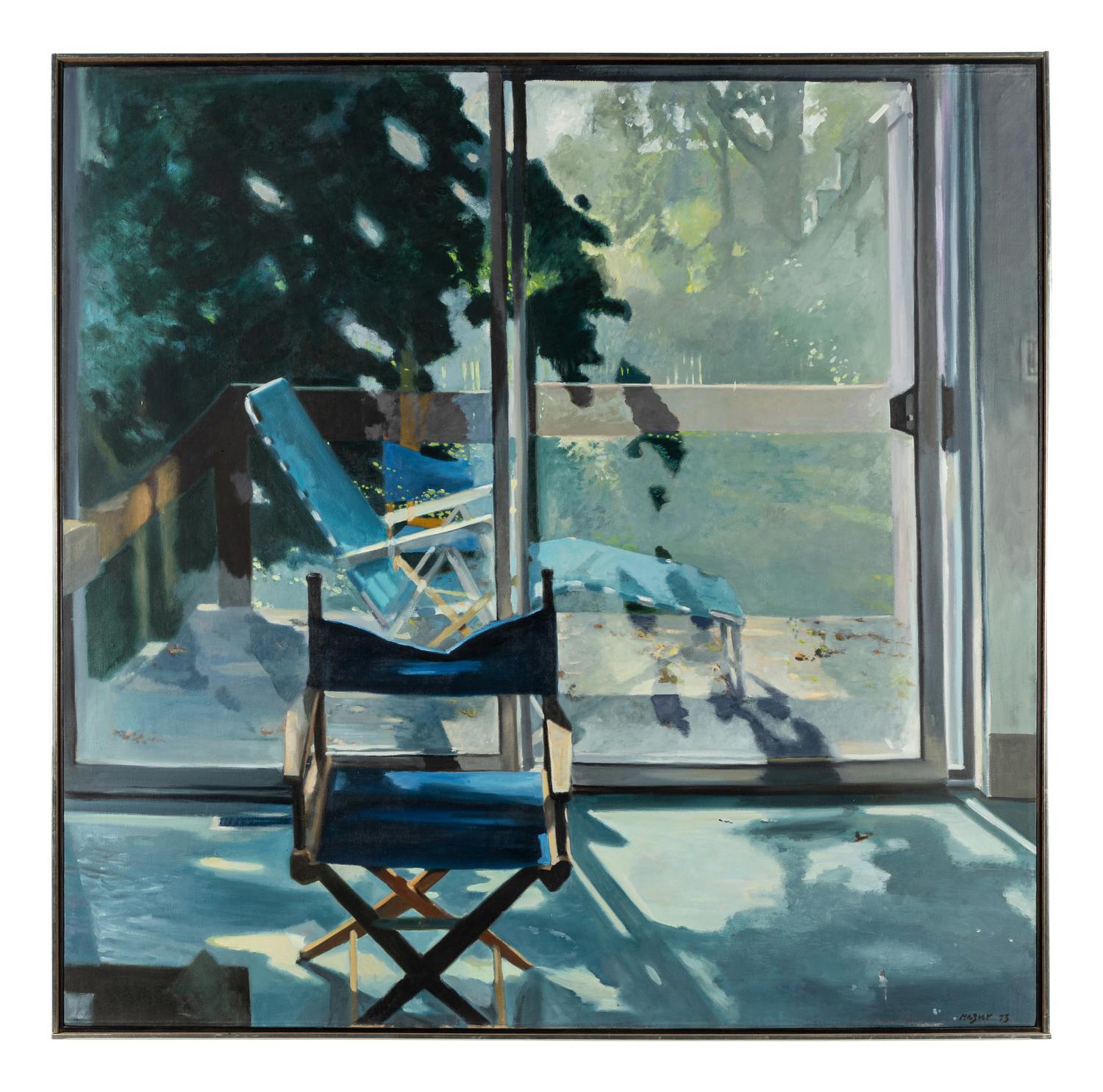 Large Summer Window, Blue Chair , 1973