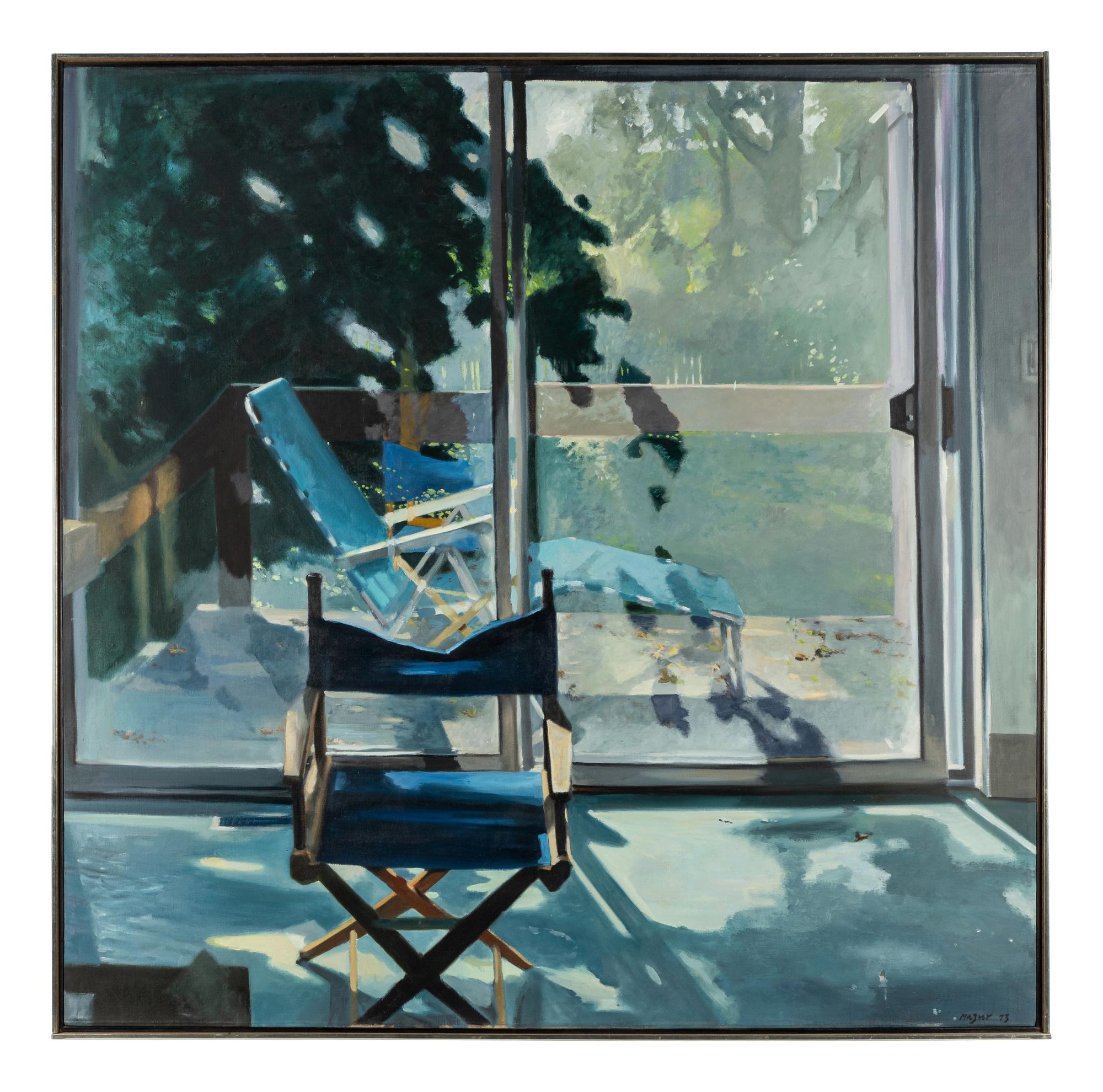 Large Summer Window, Blue Chair , 1973