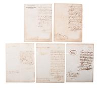 [SLAVERY & ABOLITION]. A group of documents mostly recording the deaths and burials of enslaved persons in Cuba, including: