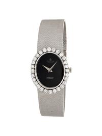 CHATELAIN FOR FÜRST, WHITE GOLD AND DIAMOND WATCH